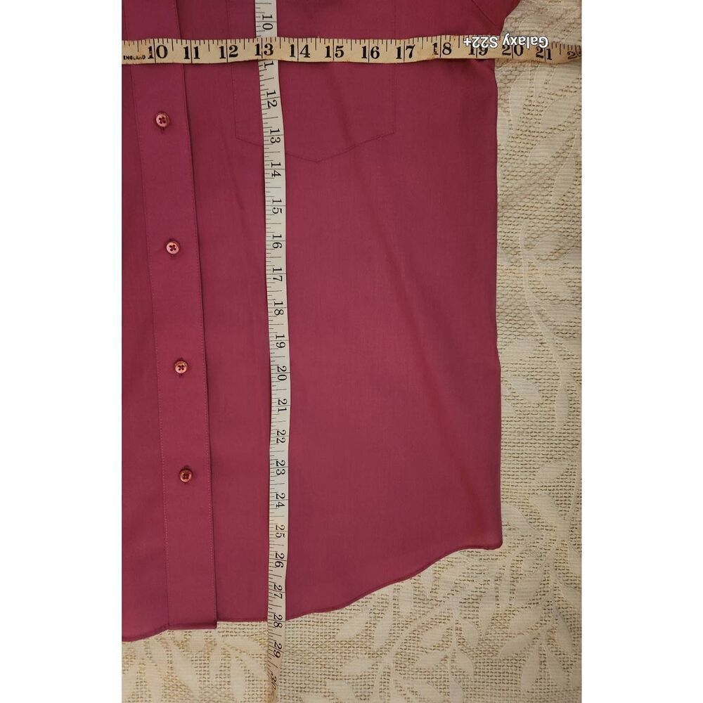 U5 Foxcroft dark pink classic button-up casual/dress shirt women's sz 8 - Picture 10 of 11